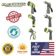 Flexzilla Heavy Duty Adjustable Garden Hose Nozzle Sprayer Pistol Grip Leak Free