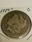 1882 - O Morgan Silver Dollar 90% Silver