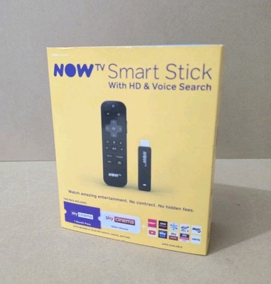 Now TV Smart Stick HD & Sprachsteuerung Originalverpackt Komplett mit Fernbedienung Neu Versiegelt