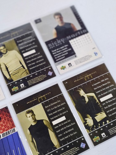 8x Ricky Martin 1999 Upper Deck Profile Cards Lot - Ungraded Pop Music Icon - Picture 4 of 10