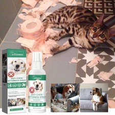 Pet Anti-biteSpray Stop Dogs Cat Biting Chewing Bitter Spray', .;'/ Natural T7R8