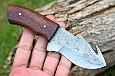 Custom Made Hand Forged Damascus Steel Blade EDC Hunting Knife Survival ZS 300