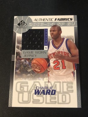 2003-04 SP Game Used Authentic Fabrics Charlie Ward #WA-J