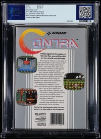 CONTRA NES Complete In Box CIB Konami PSA Graded 9.0 MINT with 9.4 Cartridge