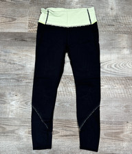 Ivivva By Lululemon Leggings Girls Size 12 Black Mesh Sheer Detail