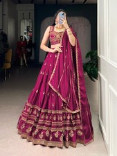 Ethnic Designer Rangoli Lehenga Choli With Dupatta For Wedding Wear