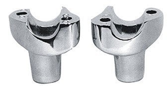 V-Factor 41015 Chrome 2'' Handlebars Risers for Harley Davidson 1'' Application