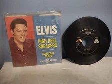 RARE ELVIS PRESLEY Guitar Man High Heel Sneakers 1968 45rpm  RCA 47-9425 record