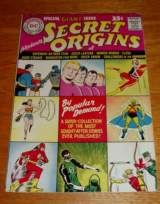 SECRET ORIGINS SPECIAL GIANT ISSUE #1 1961 ORIGINAL KEY ISSUE DC COMICS ...