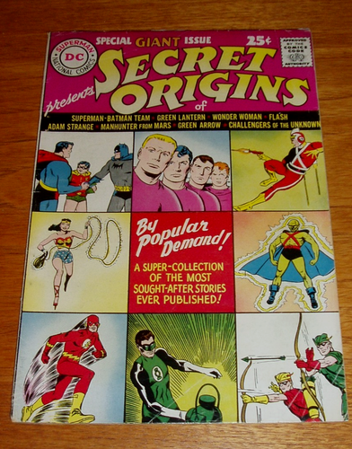 SECRET ORIGINS SPECIAL GIANT ISSUE #1 1961 ORIGINAL KEY ISSUE DC COMICS ...