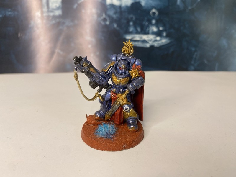Warhammer 40k Space Marines Captain With Mastercrafted Bolt Rifle Painted GW
