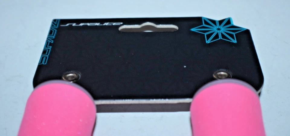 SUPACAZ Supalite 9g Lightweight Slip-on Bike Handlebar Grip Neon Pink Ships Free - Image 3 of 4