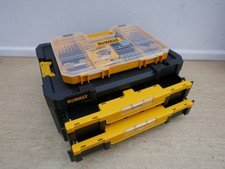 DeWalt DWST1 70706 2 shallow drawer organiser case + DT71569 100pce bit set