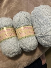 New Lot of 3 Skein Of Patons Be Mine Yarn Color Cuddly Baby Blue 63128 Same
