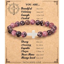 Christian Gifts for Women, Religious Cross Bracelet Gifts for for Mom/Daugh - 12