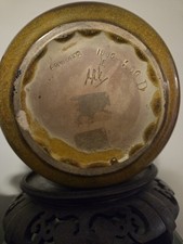Rookwood 1885 Art Pottery Brown Floral Hand Painted Vase Signed A.R.V.