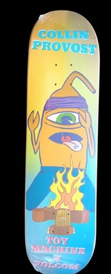 Vintage Collin Provost Toy Machine X Volcom Skateboard ~ Brand new Sealed