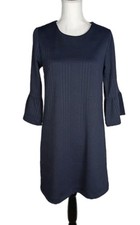 Banana Republic Womens Bell Sleeve Shift Dress Sz Small Blue New