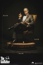 SIDESHOW THE GODFATHER 1972 VITO CORLEONE 1:3 SCALE CS019 BY DAMTOYS RARE STATUE