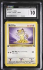 CGC GEM MINT 10 Pokemon Meowth 56/64 1999 Jungle 1st Edition