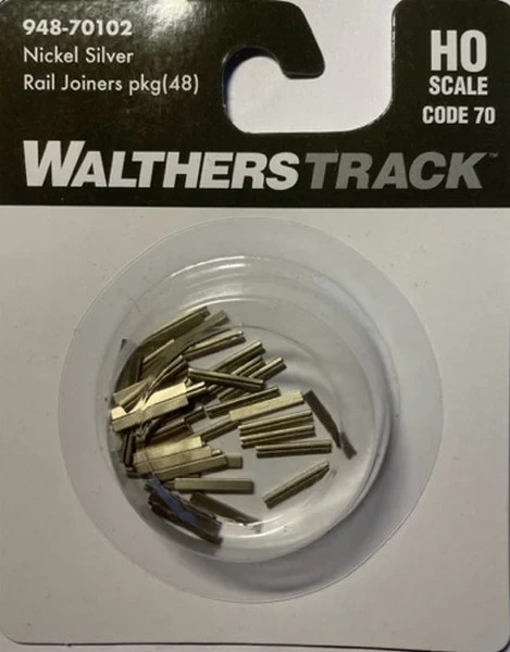 H0 Track Rails Walthers Code 70 Nickel Silver Rail Joiners 70102 Neu