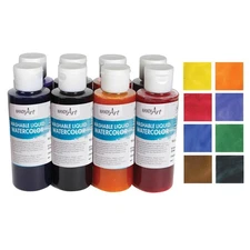 Handy Art Washable Liquid Watercolors 8-Color Set