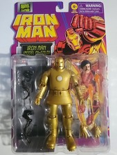 MARVEL LEGENDS IRON MAN MODEL 01-GOLD RETRO CARD HASBRO 6  ACTION FIGURE NEW