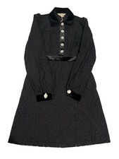 Boden Women’s Size US 6R Collar Button Lace Mini Dress Black Color