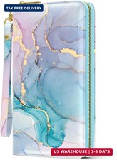 Nipichsha Womens Wallet, RFID Wristlet Wallet for Women, Cute Ladies Purse, Larg