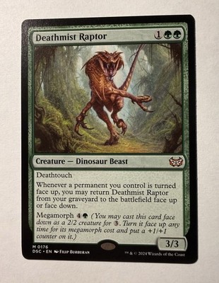 Deathmist Raptor [Duskmourn: House of Horror Commander] Magic MTG