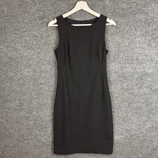 Theory Sheath Dress Dark Gray Sleeveless Business Professional Size 2