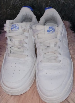 Tolle Weiß Blaue Nike Air Force 1