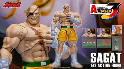 Storm Arena Street Fighter Alpha 3 Sagat 1/12 Action Figure (Evo 2026) Presale