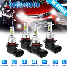 For Toyota Corolla 2009-2013 Combo Led Headlight High Low Beam Fog Light 4 Bulbs
