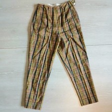 Vintage FS Tiger 1950s Womens Slacks Pants Plaid
