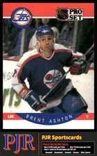 Brent Ashton 1990-91 Pro Set #323 Winnipeg Jets