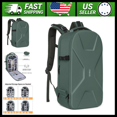 MOSISO Camera Backpack Waterproof Hardshell with Tripod Holder, Emerald Green