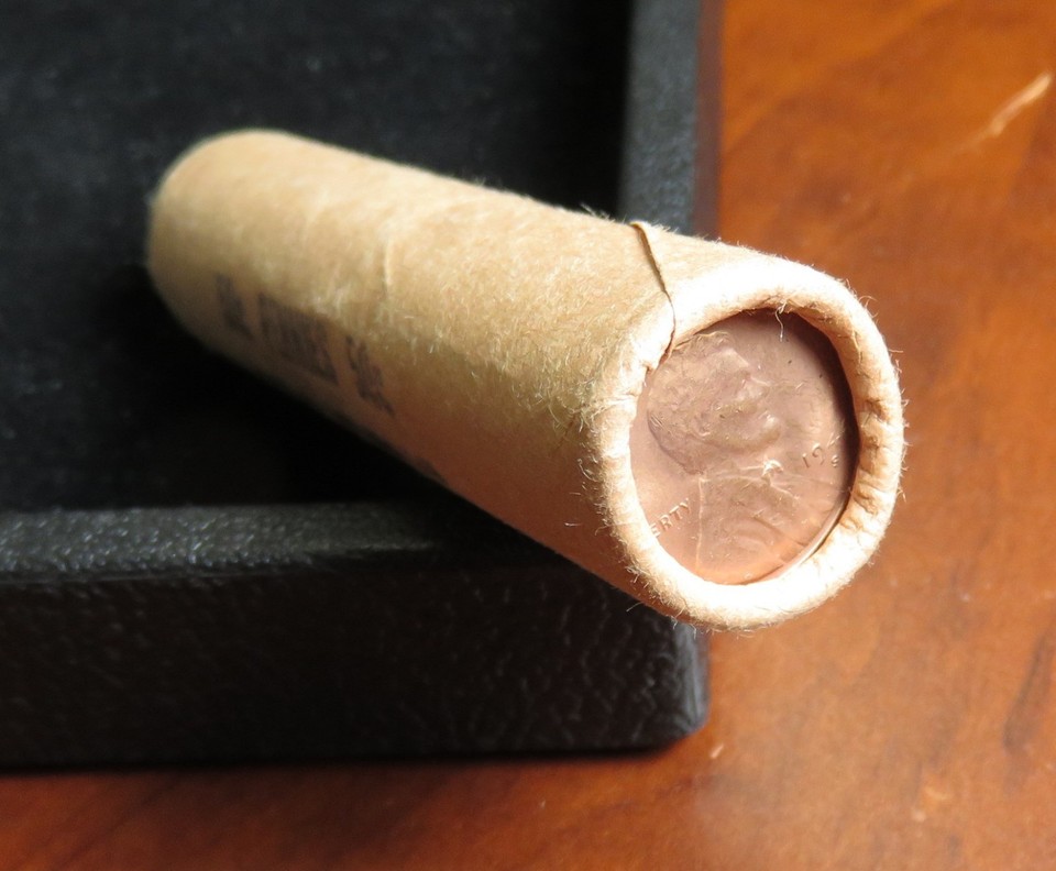 Bu Incon 1946-S BU Lincoln wheat cent roll__sealed, but likely RD RED | eBay