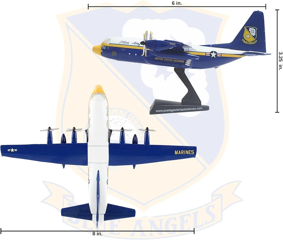 Collectible Blue Angels C-130 Aircraft Model 1/200 - Image 4 of 4