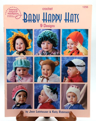 1998 Baby Happy Hats 9 Crochet Design Patterns for Baby