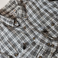 Carhartt Flannel Shirt Mens 2XLT Multicolor Plaid Long Sleeve Button Down Work