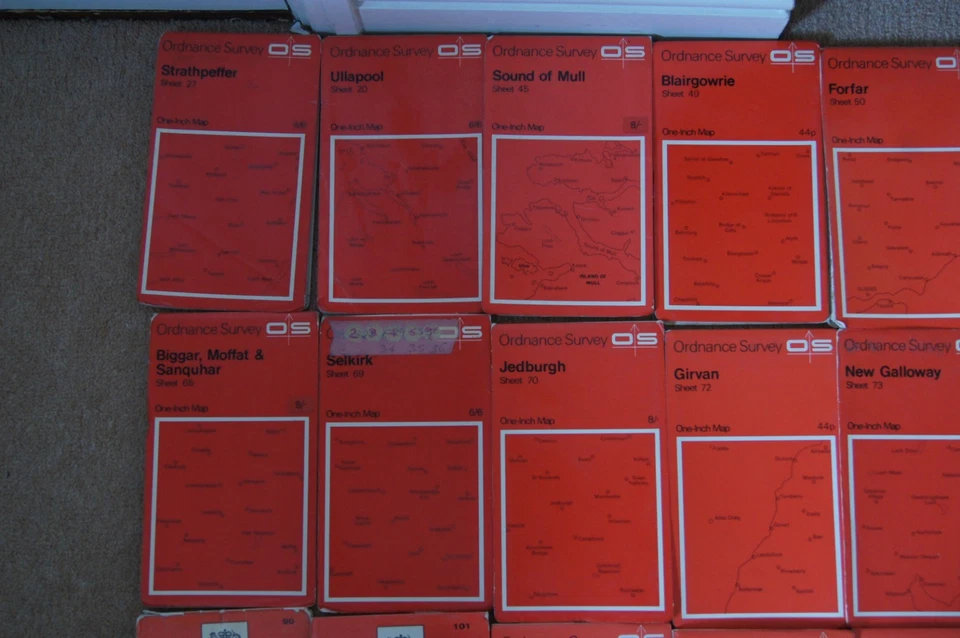 Vintage Ordnanace Survey OS One Inch and others maps - pay one postage price - Image 3 of 4