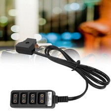 Photography Power Supply Camera 1 to 4 D tap Splitter Cable Male Plug
