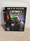Fallout 3 Game of the Year Edition PS3 WITH Slipcover / Read