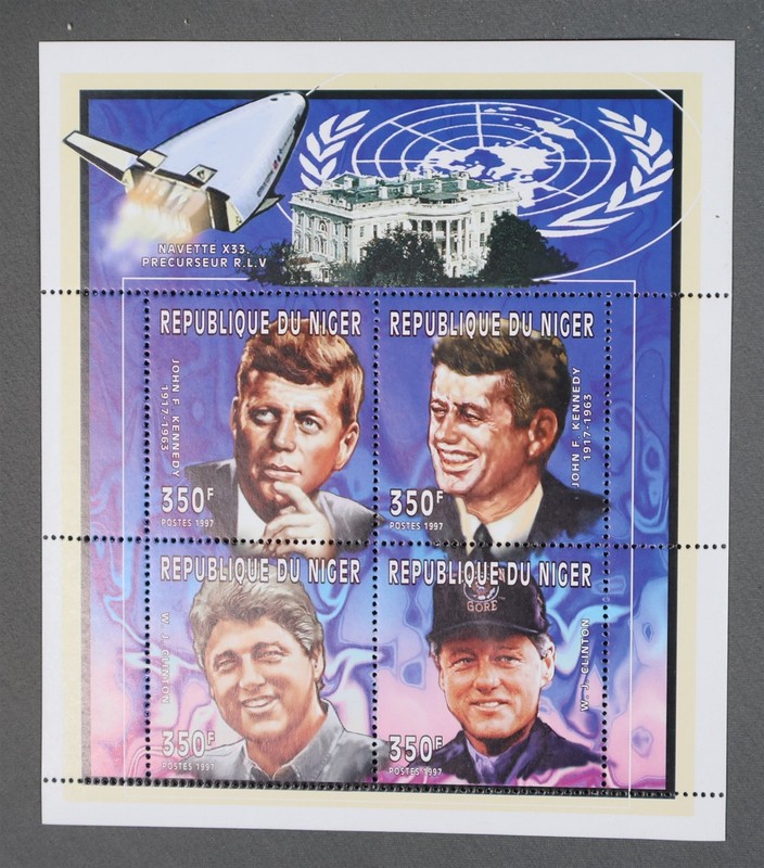 Mayfairstamps Niger 1997 JFK Bill Clinton Mint Souvenir Sheet aaz_46101