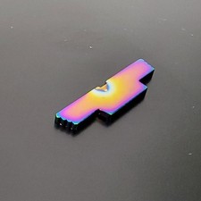 Extended Hardened Steel Slide Lock Lever For GLOCK Gen 1, 2, 3, and 4 Titanium