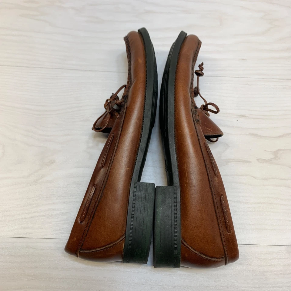 Sebago Boat Shoes Brown Leather Womens Driving Shoe Size 9.5 S - Image 2 of 4