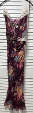 D&G Dolce&Gabbana Long Dress Size XS 38 Resort Flower Pattern Vintage Genuine