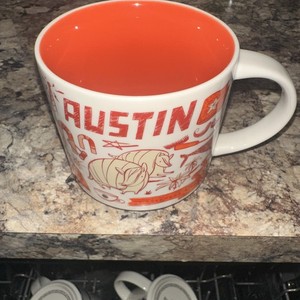 Starbucks Been There Series Mug Austin Texas 14oz Coffee Tea Cup
