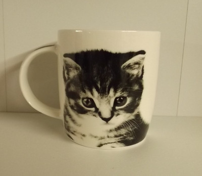 Tabby Cat Fine Bone China Becher von Churchill - 9,5 cm hoch - Top Zustand